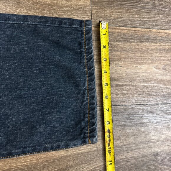 VTG Encye Jeans Men's 40 Dark Wash Embroidered Baggy Skater Hip Hop Rap Y2K 00s - Picture 12 of 12